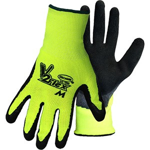 Boss 8412L Large Hi-Vis Nylon Knit Latex Palm Glove