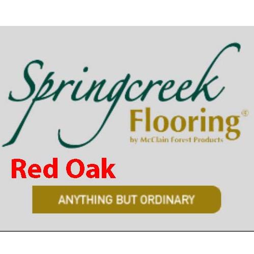 3/4" x 2 1/4" Red Oak Unfinished Hardwood (Springcreek)