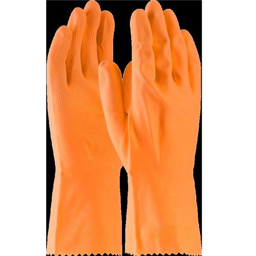 Safety Works Orange Flock Stripping Gloves 28 Mil Medium