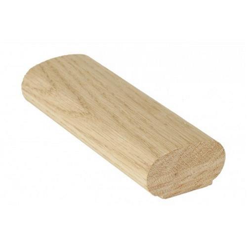 C-6042 Wall Rail Oval Fingerjoint ( Red Oak )