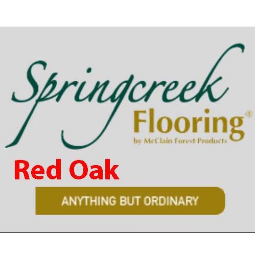 3/4" x 5" Red Oak Unfinished Hardwood 22.75sf (Springcreek)