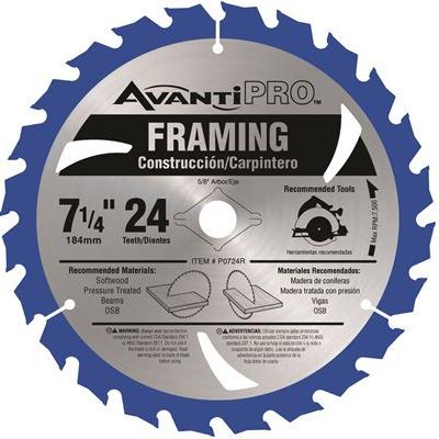 AVANTI PRO 7-1/4 in. x 24-Tooth Framing Circular Saw Blade