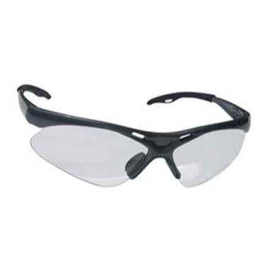 SAS Safety Glasses Black  Frame/Clear Lens Diamonds Backs