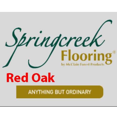 3/4" x 3 1/4" Red Oak Unfinished Hardwood    22.75sf (Springcreek)