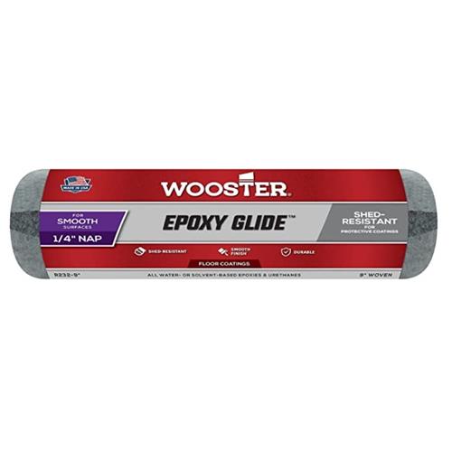 Wooster Brush R232-9 Epoxy Glide Roller Cover, 1/4-Inch Nap, 9-Inch