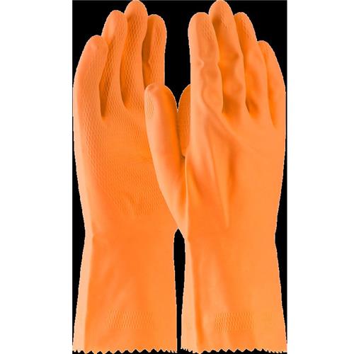 Safety Works  Orange Flock Stripping Gloves 28 Mil Large