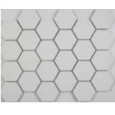 Marginal White 3" Hexagon 11.22"x 14.76" /10 Pieces (11.5ft)Per box