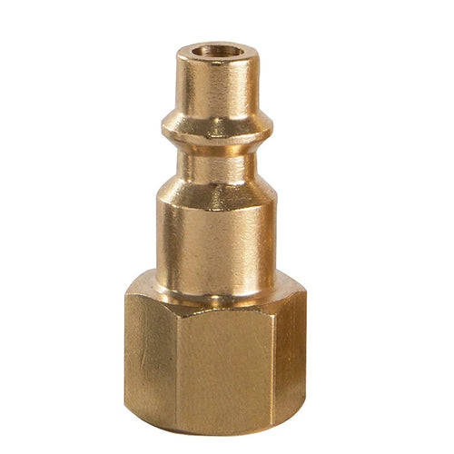 INDUSTRIAL SIX BALL QUICK COUPLER,BRASS,1/4"NPT MALE