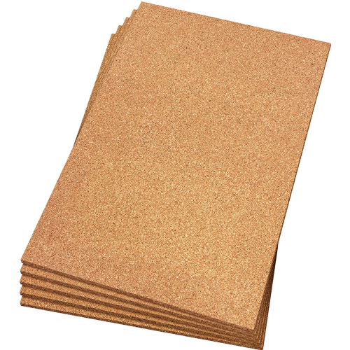 1pc 2 ft. Wide x 3 ft. Long x 6 mm Thick Cork Sound Dampening Underlayment Sheets