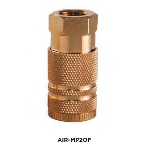 Brass, Quick Coupler, 1/4" NPT Female AIR-MP2OF