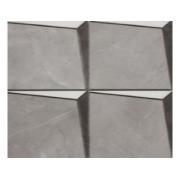 Pulpis Grey with Black and White Waterjet Mosaic 11.57" x11.57 " /10 Pieces (9.3ft)Per box