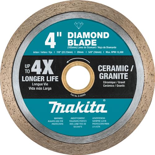 4" Diamond Blade, Continuous Rim, General Purpose