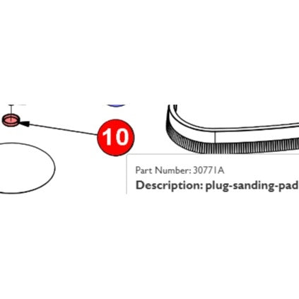 EZ- E SAND 3 PLUG SANDING PAD