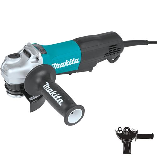 4‑1/2" Paddle Switch Angle Grinder, with Non‑Removable Guard