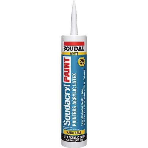 Soudal Soudacryl 10.1oz White 25 Yr Painter's Acrylic Latex Caulk