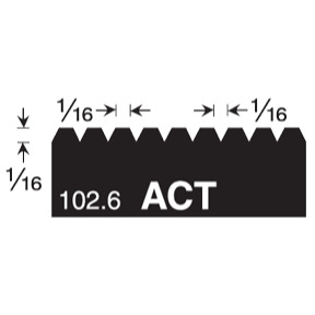 3ACT 11" Economy Notched Trowel