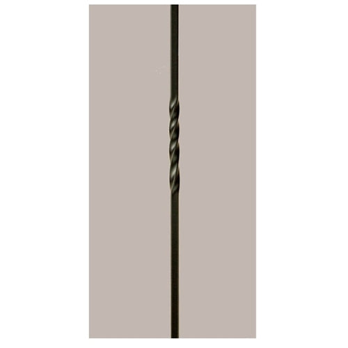 1TW44 2550 (FLAT BLACK) Single Twist Iron Baluster