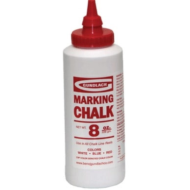 Gundlach 8-B RED  Chalk (8 oz bottle)