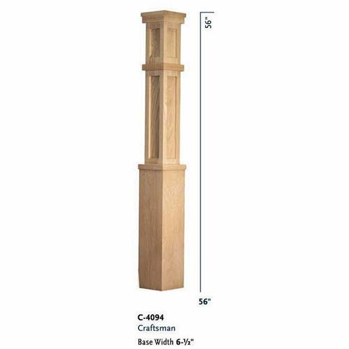 C-4094 Craftsman Solid Box Newel