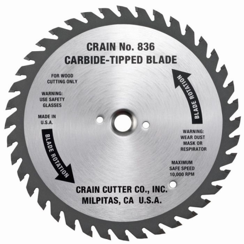 836 Crain Carbide Tipped Steel Blade