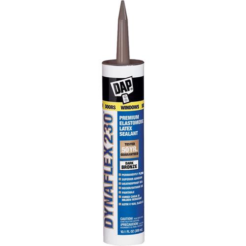 Dap 18420 10.3oz Dark Bronze 230 Dynaflex Elastomeric Latex Sealant