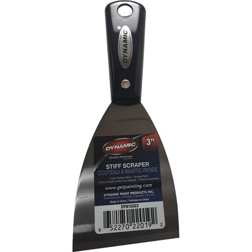 Dynamic DYN10323 Nylon Handle 3" Stiff Scraper with Carbon Steel Blade