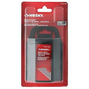 HUSKY  HEAVY-DUTY UTILITY BLADE 100PK