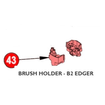 BRUSH HOLDER - B2 EDGER