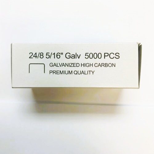 Galvanized Staples 24/8 5/16 in for #81 Stapler