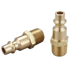 Brass Industrial Plug 1/4 in Male