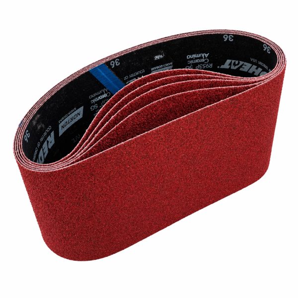 Norton Red Heat Sanding Belt 7-7/8 in x 29-1/2 in 36 Grit
