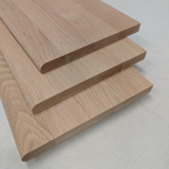 White Oak Stair Tread w/ Return 48