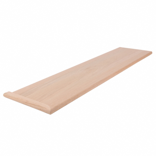 Red Oak Stair Tread w/ Return 48