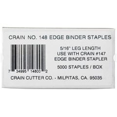 Crain Edge Binding Staples #148 (5,000 ct)