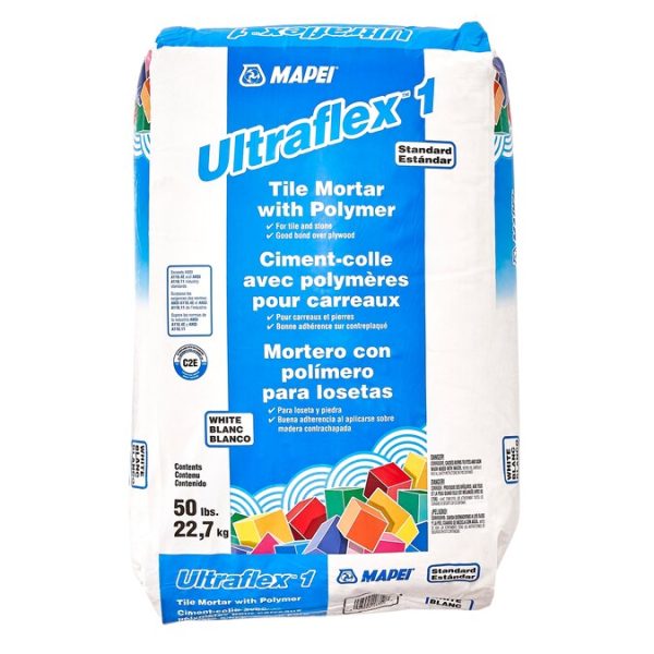 MAPEI UltraFlex 1 White Thinset Mortar 50 lb
