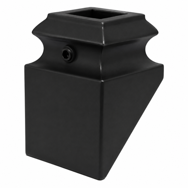Pitch Baluster Shoe with Set Screw – Flat Black