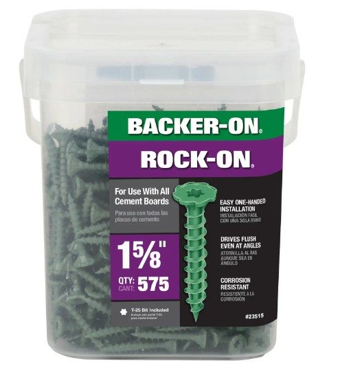 Backer-On Rock-On Cement Board Screws #9 x 1-5/8