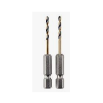 Hex Shank Drill Bit 3/32 in Silver & Gold