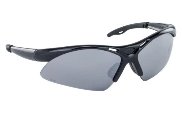 SAS Diamonds Back Safety Glasses Black Frame Smoke Mirror Lens