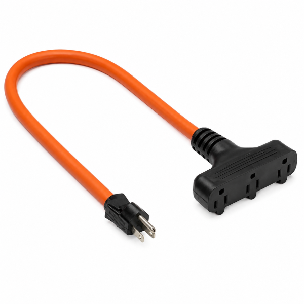 Vanguard Triple Tap 3-Outlet Extension Cord 2 ft.