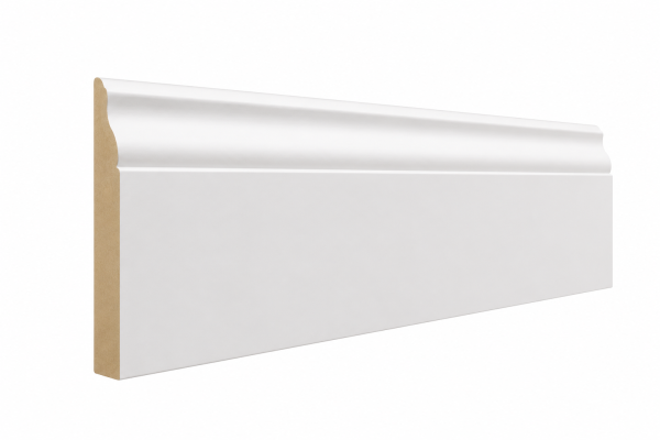 White Primed Baseboard 9/16