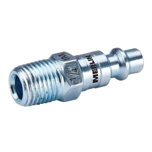 Steel Industrial Plug 1/4 in Male