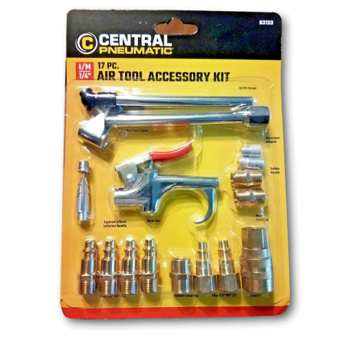 Central Pneumatic Air Tool Accessory Kit (17 Piece)