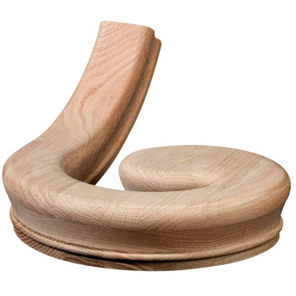Red Oak Traditional Right-Hand Volute – C-7035