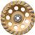 Low Vibration Diamond Cup Wheel 7 in 24-Segment Turbo
