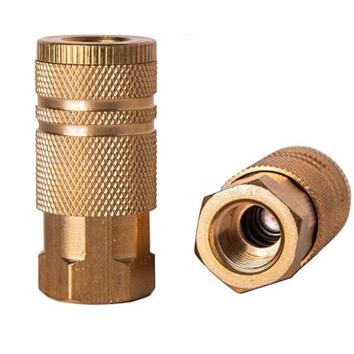 MIC Series Brass Coupler 1/4 in NPT Female