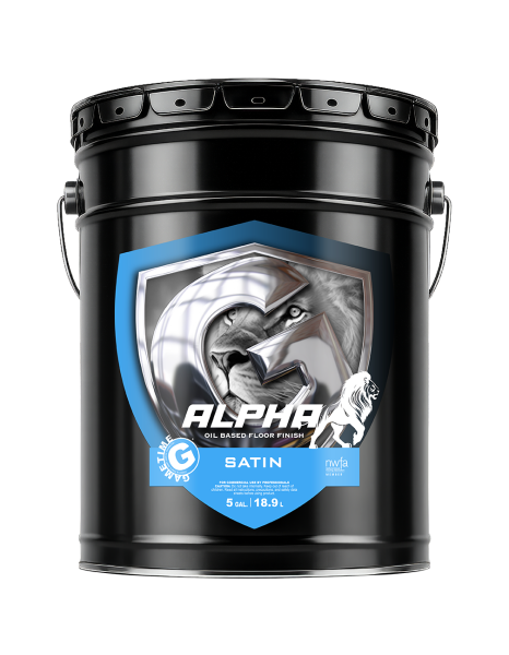 Alpha Oil-Based Residential Floor Finish Satin 5 Gal