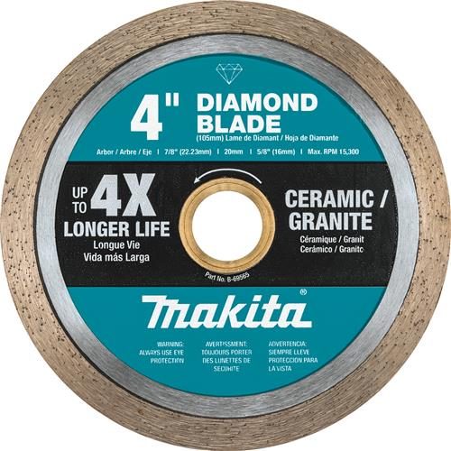 Diamond Blade 4 in Continuous Rim General Purpose