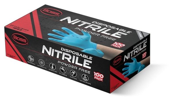 Boss Mil Nit Gloves Blue Large