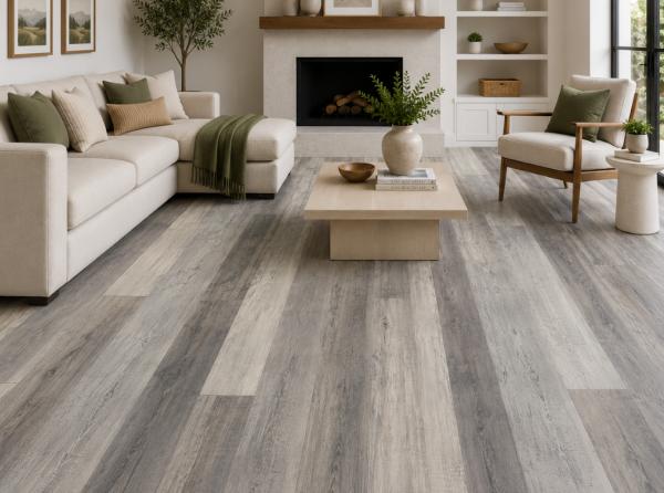 Pyzo-X BNG SPC Flooring 7 in x 48 in – Passive Gray (28.98 SF/Box)